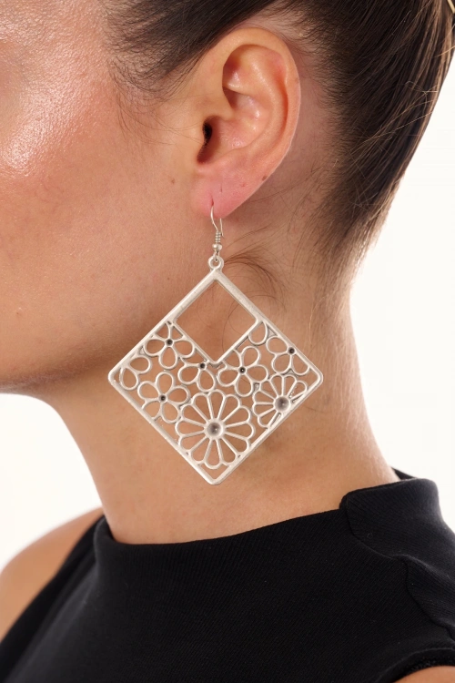 Kiraz Silver Plated Earring