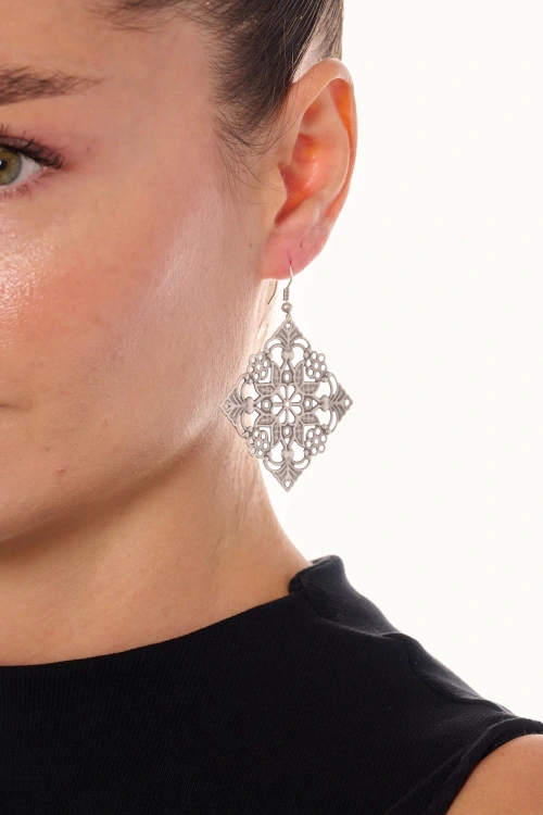 Kiraz Silver Plated Earring