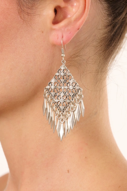 Kiraz Silver Plated Earring