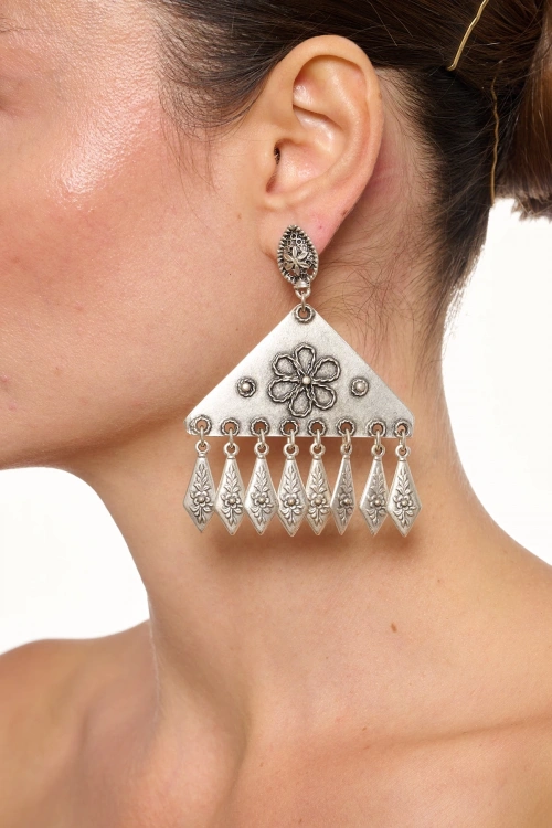 Kiraz Silver Plated Earring