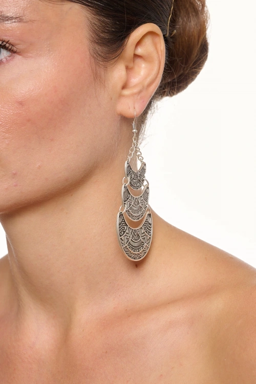 Kiraz Silver Plated Earring