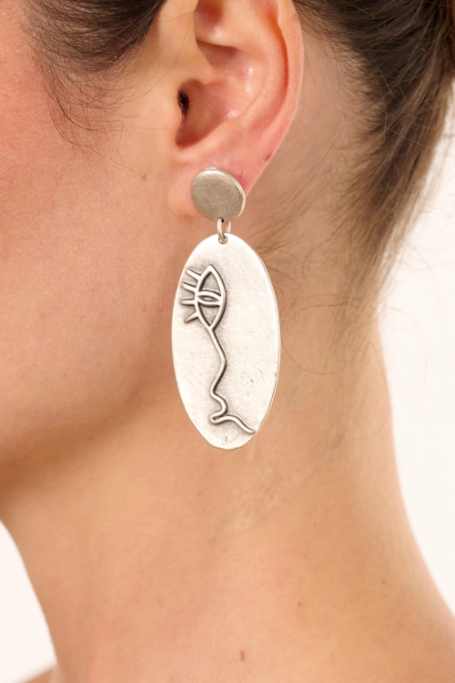 Kiraz Silver Plated Earring