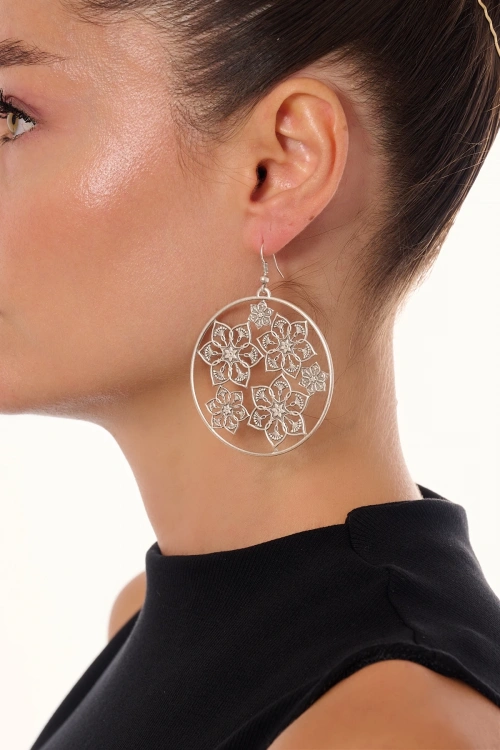 Kiraz Silver Plated Earring