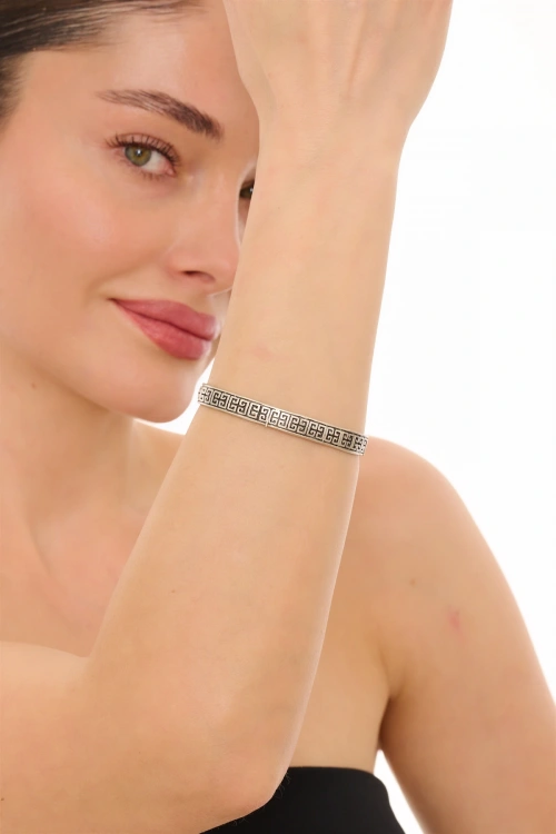 Kiraz Silver Plated Ethnic Bracelet