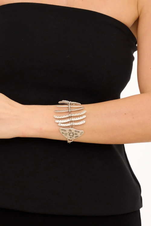 Kiraz Silver Plated Fish Bracelet