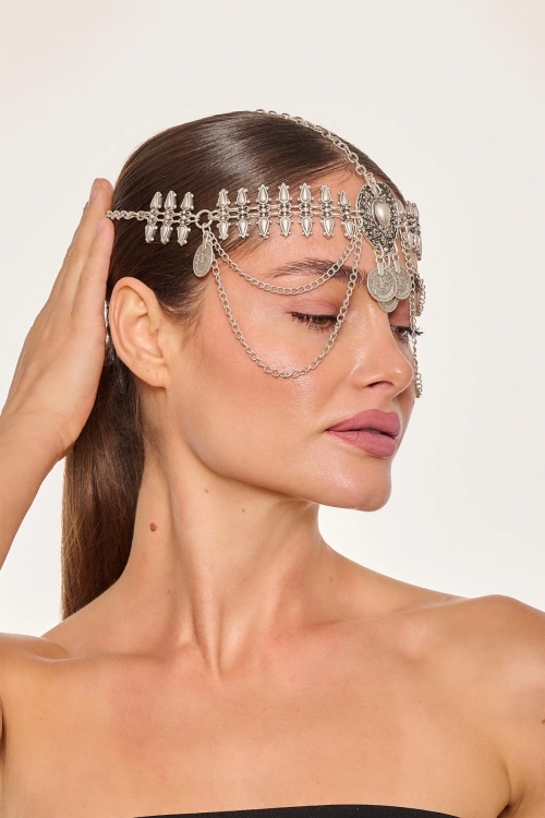 Kiraz Silver Plated Head Accessory