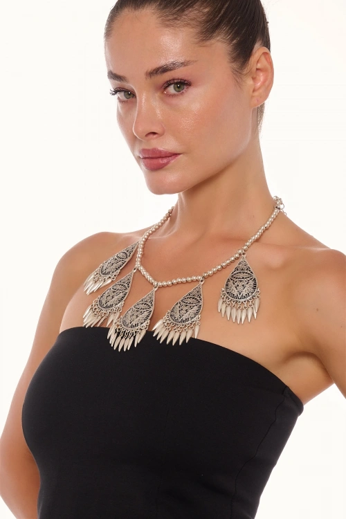 Kiraz Silver Plated Necklace