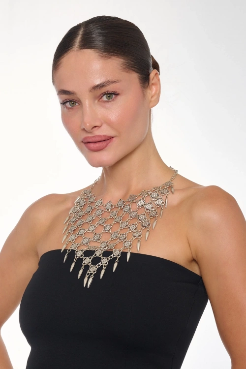 Kiraz Silver Plated Necklace