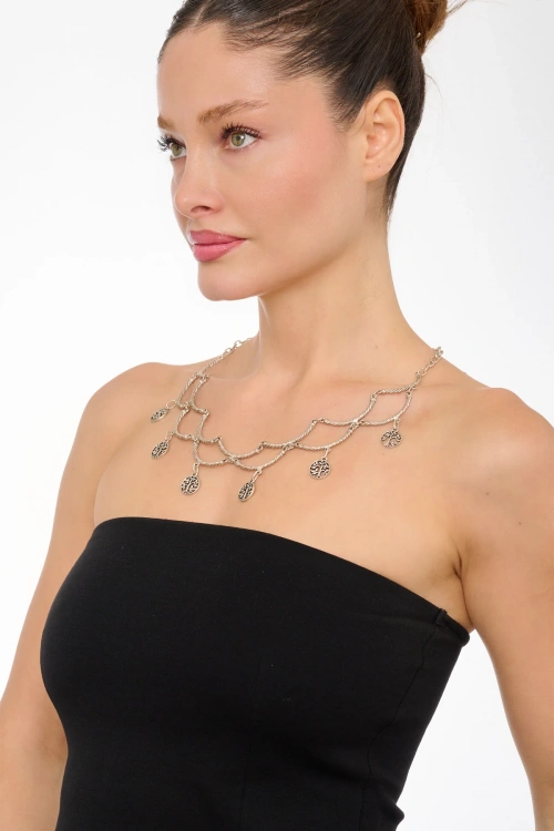 Kiraz Silver Plated Necklace