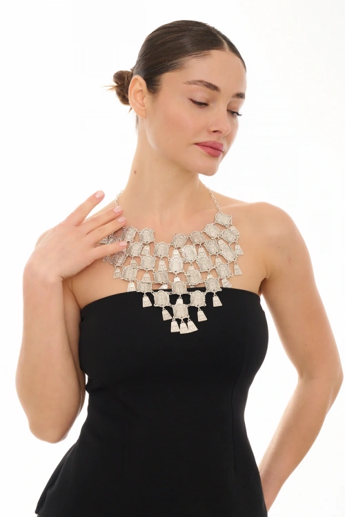 Kiraz Silver Plated Necklace