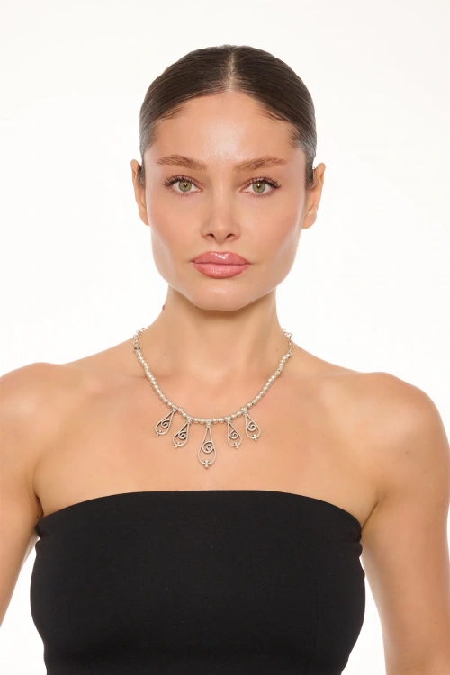 Kiraz Silver Plated Necklace