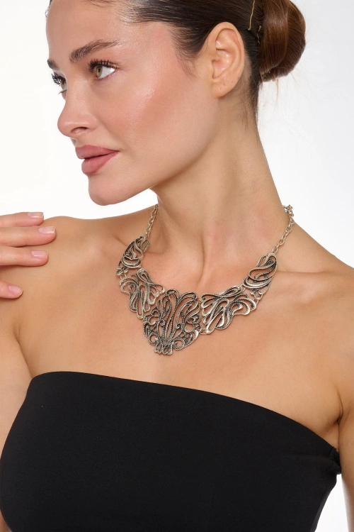 Kiraz Silver Plated Necklace