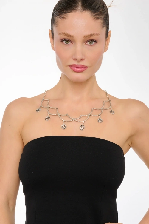 Kiraz Silver Plated Necklace