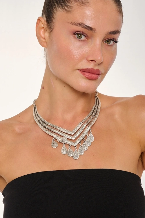 Kiraz Silver Plated Necklace