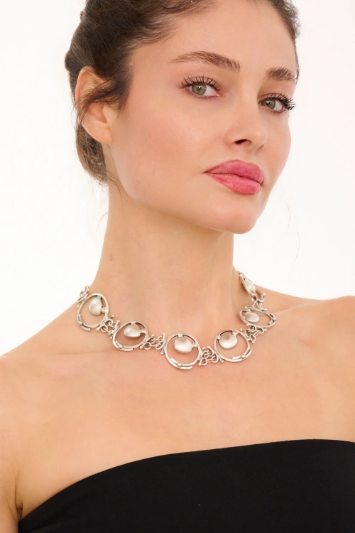 Kiraz Silver Plated Necklace