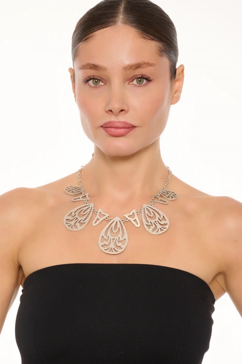 Kiraz Silver Plated Necklace