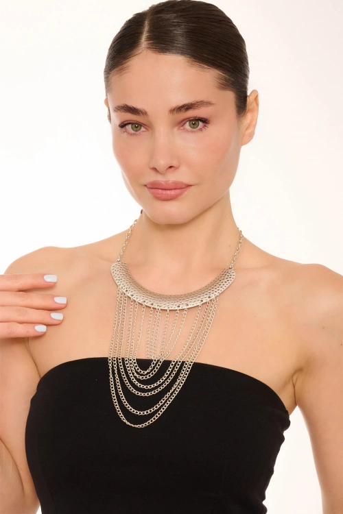 Kiraz Silver Plated Necklace