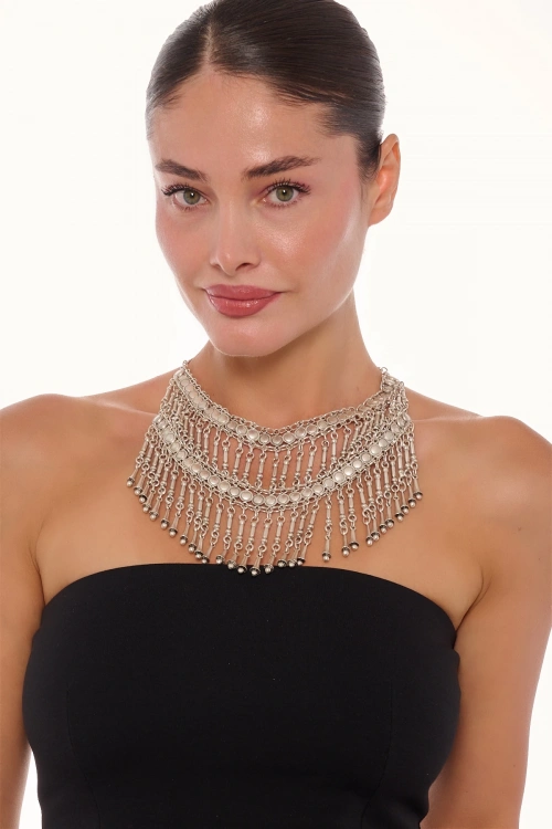 Kiraz Silver Plated Necklace