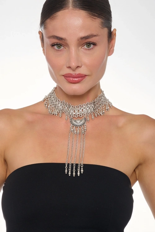 Kiraz Silver Plated Necklace