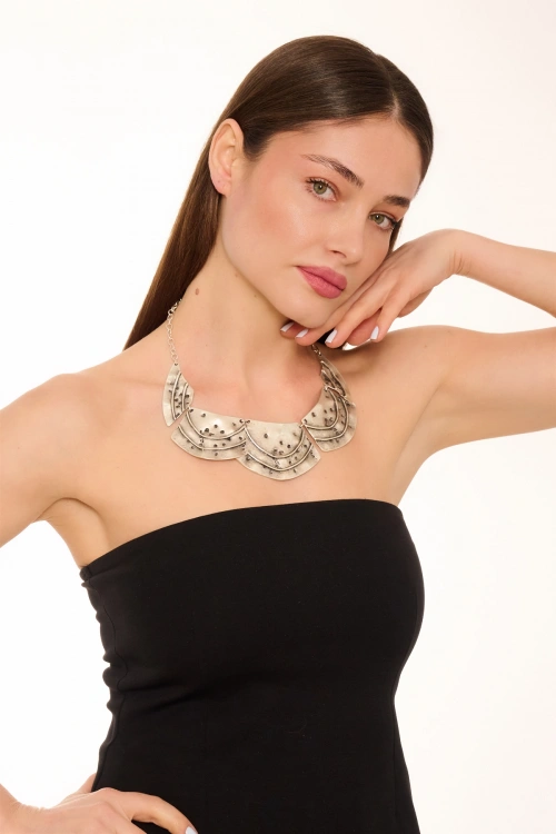 Kiraz Silver Plated Necklace