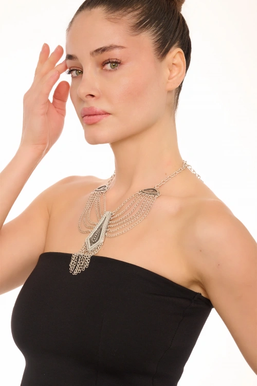 Kiraz Silver Plated Necklace