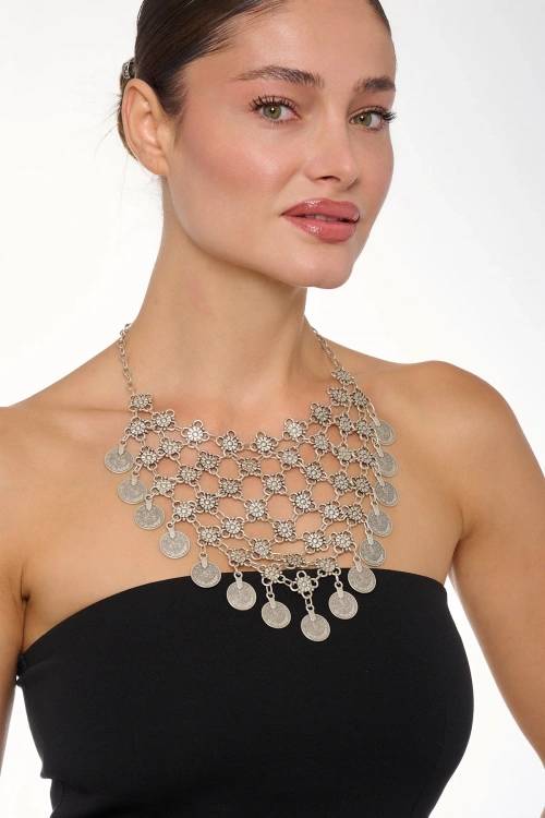 Kiraz Silver Plated Necklace