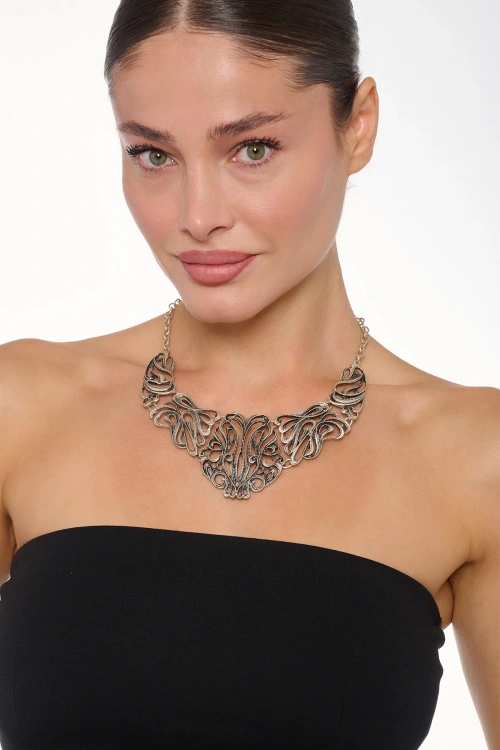 Kiraz Silver Plated Necklace