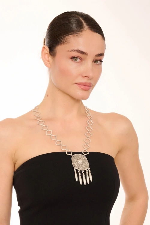 Kiraz Silver Plated Necklace