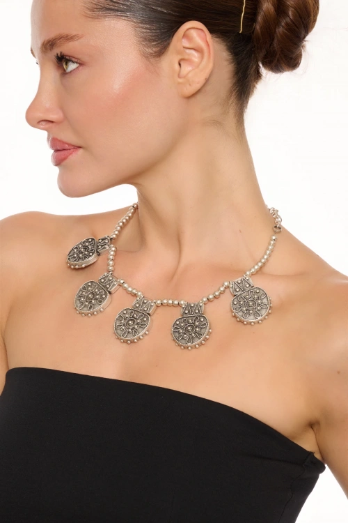 Kiraz Silver Plated Necklace