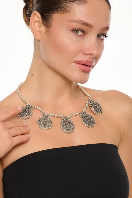 Kiraz Silver Plated Necklace