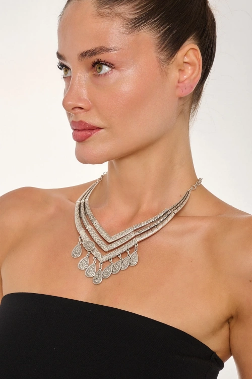 Kiraz Silver Plated Necklace