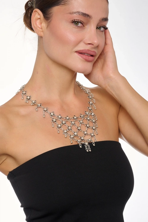 Kiraz Silver Plated Necklace