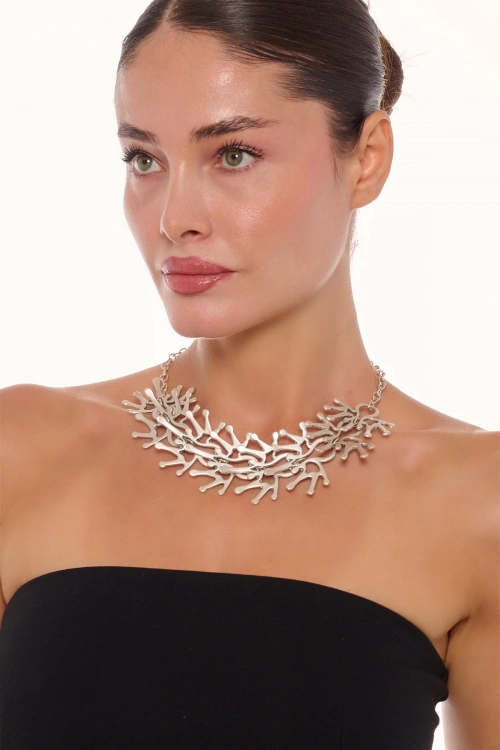 Kiraz Silver Plated Necklace