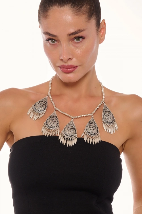 Kiraz Silver Plated Necklace