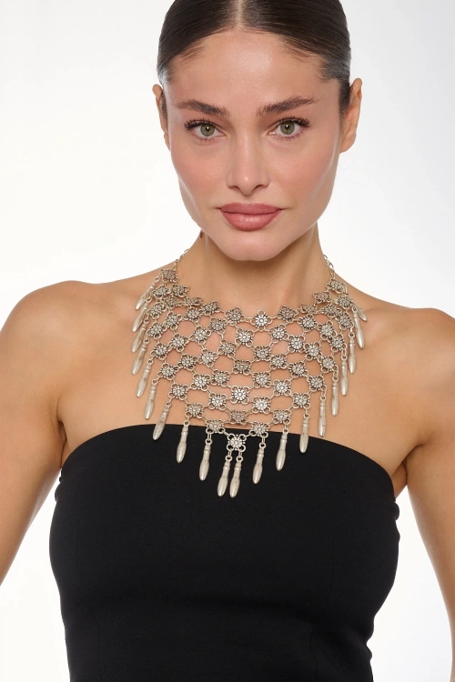 Kiraz Silver Plated Necklace