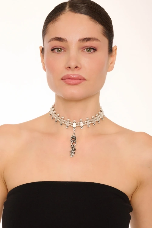 Kiraz Silver Plated Necklace