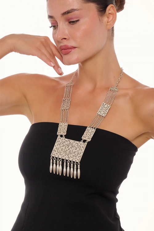 Kiraz Silver Plated Necklace