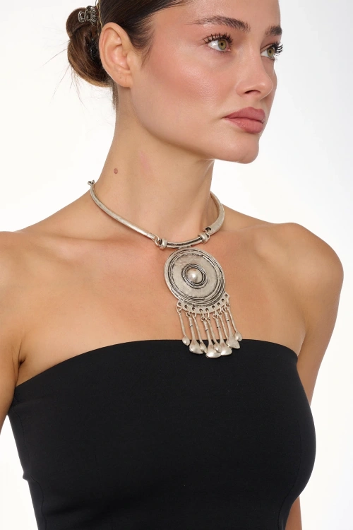 Kiraz Silver Plated Necklace