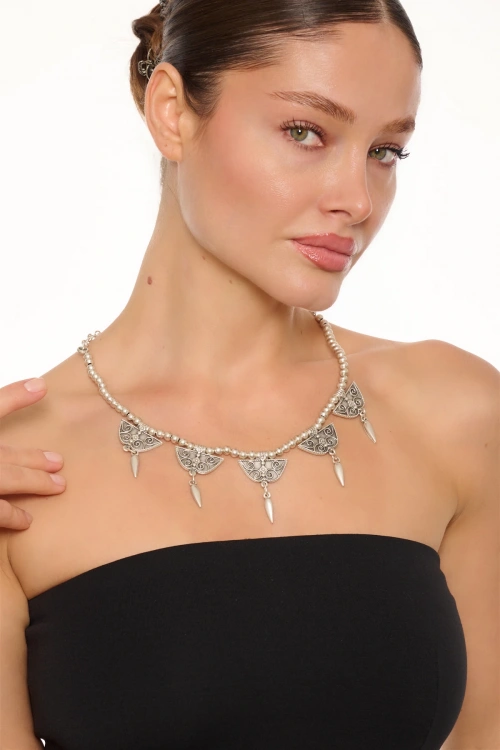 Kiraz Silver Plated Necklace