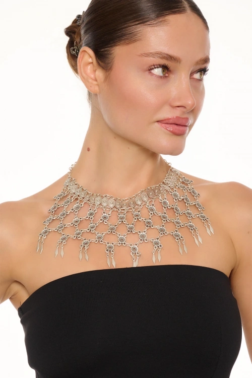 Kiraz Silver Plated Necklace