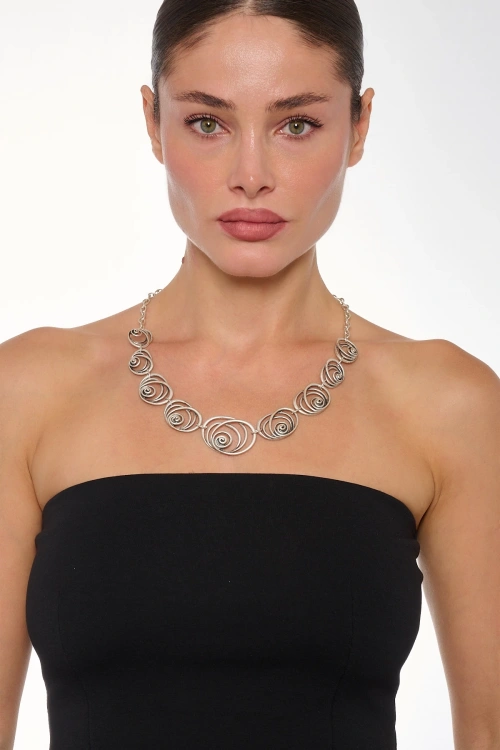 Kiraz Silver Plated Necklace