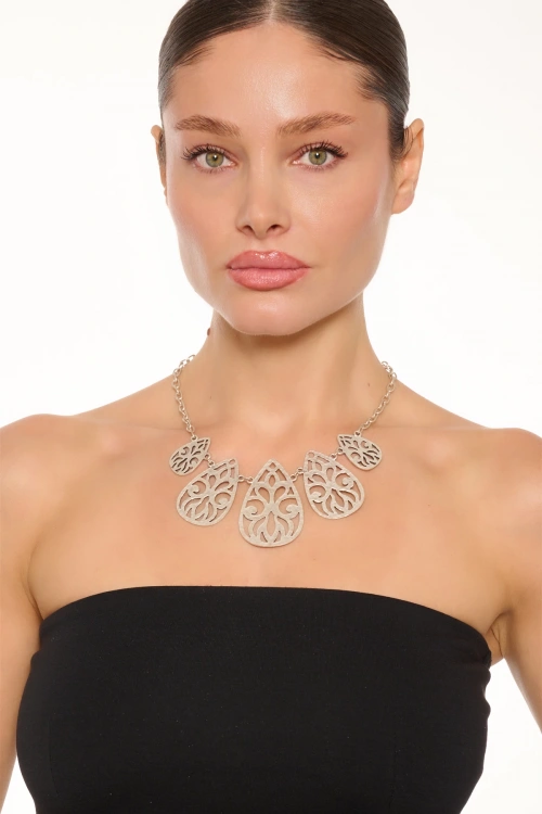 Kiraz Silver Plated Necklace