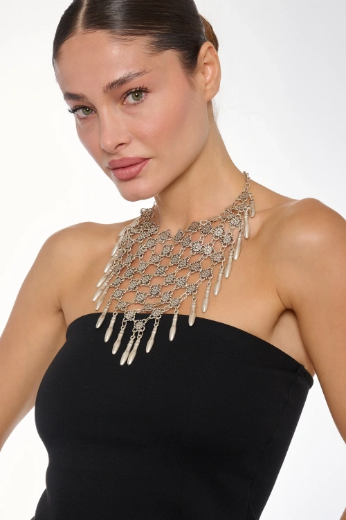 Kiraz Silver Plated Necklace