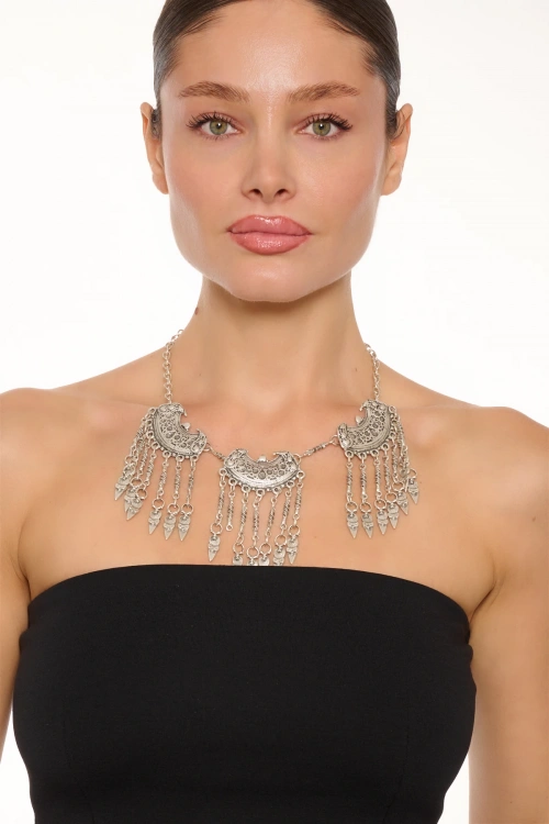 Kiraz Silver Plated Necklace