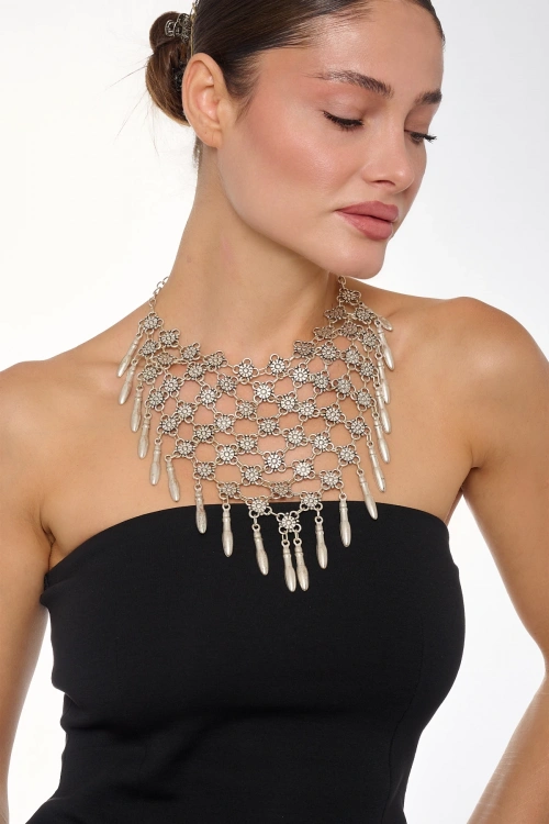 Kiraz Silver Plated Necklace