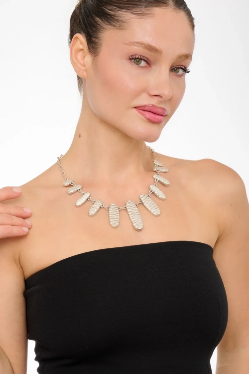 Kiraz Silver Plated Necklace