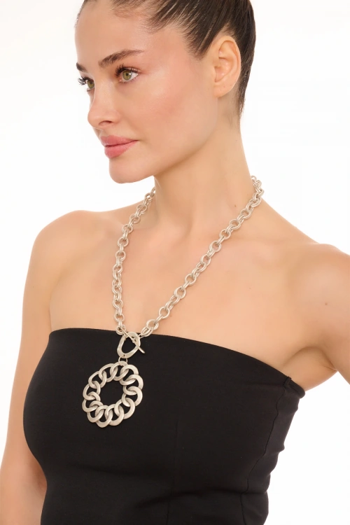 Kiraz Silver Plated Necklace