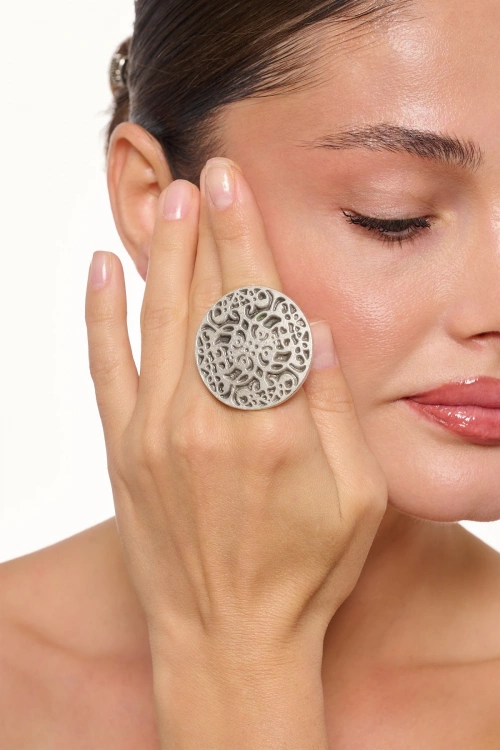 Kiraz Silver Plated Ring