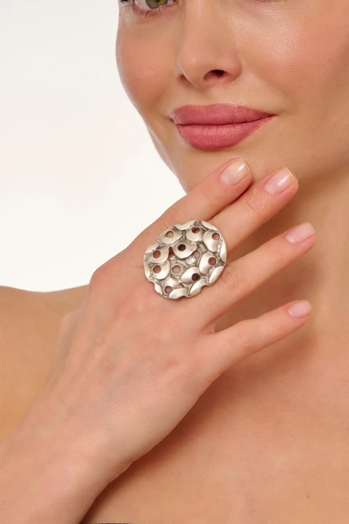 Kiraz Silver Plated Ring