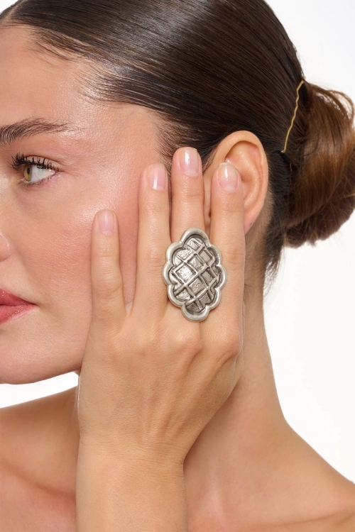 Kiraz Silver Plated Ring